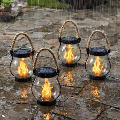 🔥Vintage Style Solar Flame Lantern