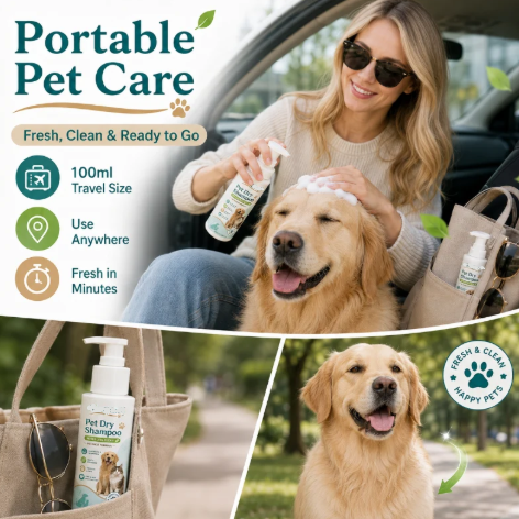 🐾 49% OFF Rinse-Free Pet Shampoo Mousse – Fresh & Clean Without the Bath