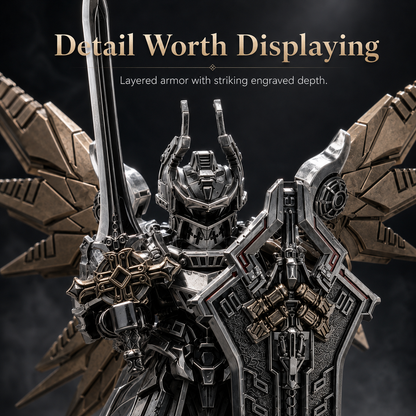 ⚔️ Magnetic Detachable Armored Knight Action Figure with Modular Wings & Weapons 🛡️