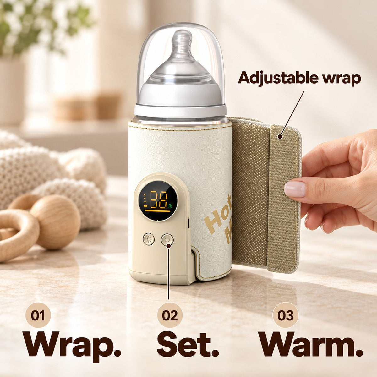 50% OFF TODAY🍼 Portable Baby Bottle Warmer – Warm Milk On the Go