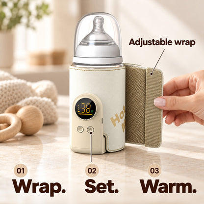 50% OFF TODAY🍼 Portable Baby Bottle Warmer – Warm Milk On the Go