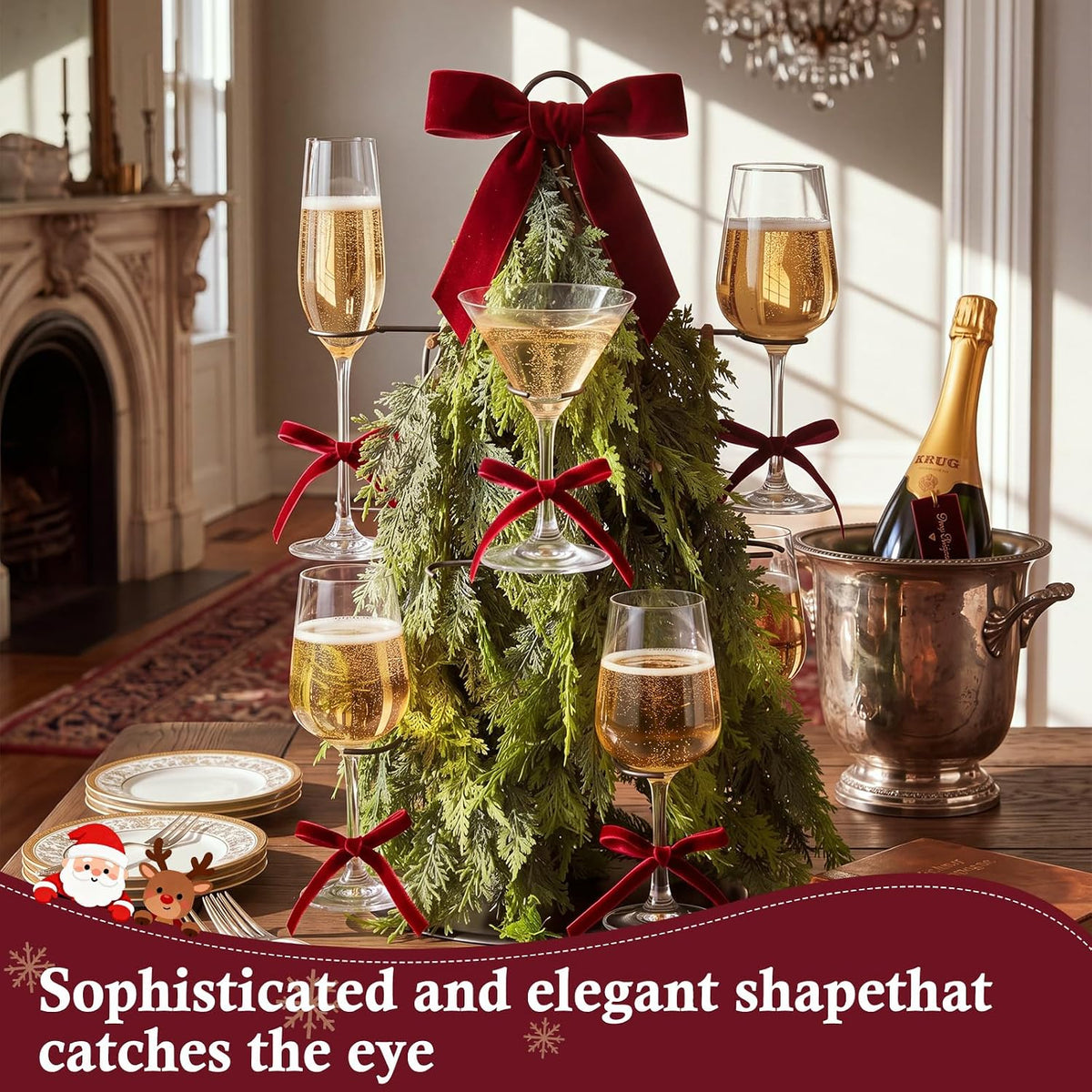 🎁 The Christmas Cocktail Tree – A Holiday Centerpiece Everyone Will Love