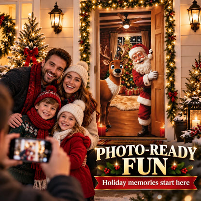 Magical Christmas Door Cover & Holiday Party Banner 🎄
