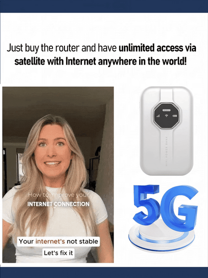 [Global Coverage, Free for Life] Boundless Portable Wi-Fi– 🛡️No SIM, No Contract, No Hidden Costs
