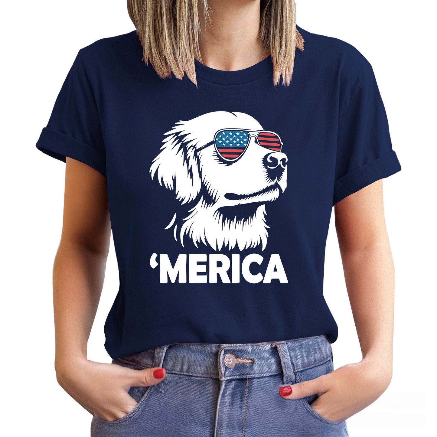 🐶Merica Golden Retriever Shirt | 4th of July Dog Shirt