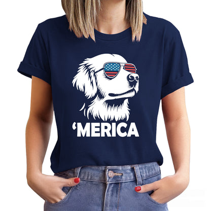 🐶Merica Golden Retriever Shirt | 4th of July Dog Shirt