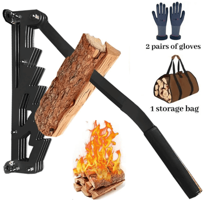🔥49% OFF German Quality Wall Mounted Kindling Splitter, Safe Manual Firewood Splitting Tool