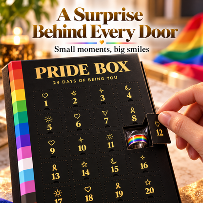 🌈 Pride Box 24 Day Surprise Calendar ✨ Rainbow Gift For Self Expression & Celebration