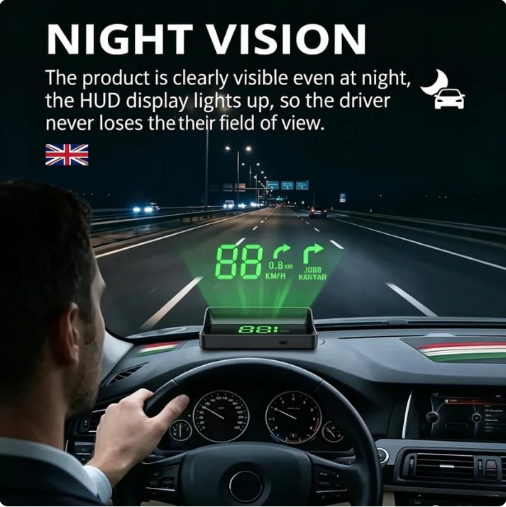 🔥Limited-time buy one get one free 🚗 Head-up display, in-car GPS, digital speedometer 📟