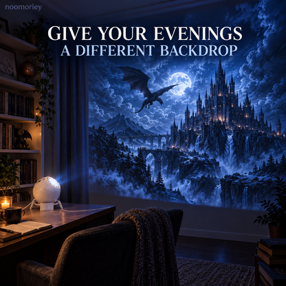 🏰 Dark Fantasy Scene Projector – Immersive Castle & Moonlit Room Decor