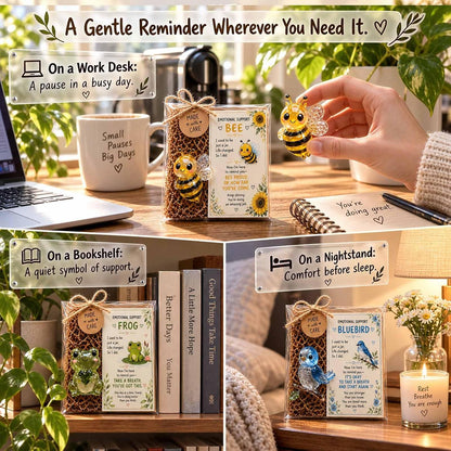 💌 Emotional Support Animal – Meaningful Encouragement Keepsake with Message Card & Gift-Ready Packaging ✨
