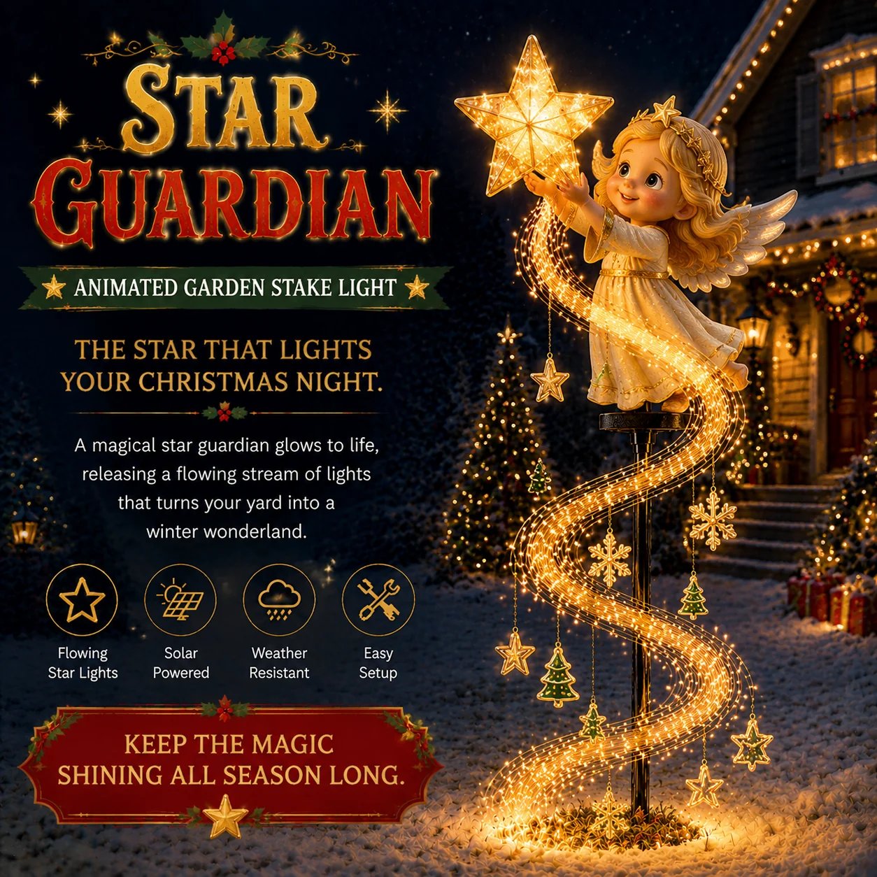 🎄49 % RABATT🎄✨ „Christmas Magic Garden“-Kollektion – Verwandeln Sie Ihren Garten mit zauberhaften, fließenden Lichtern in ein Winterwunderland