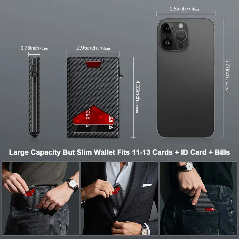 Men's RFID Minimalist Bifold Wallet