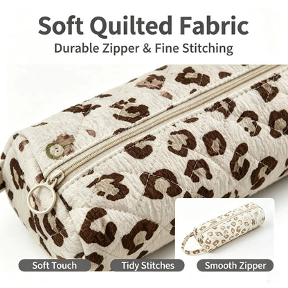 🎒Quilted Multi‑Purpose Storage Bag, Portable Zipper Cosmetic Makeup Pouch with Handle