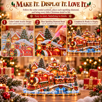 🎄Relaxing & Beginner-Friendly-❤️ DIY Christmas Village Diamond Art