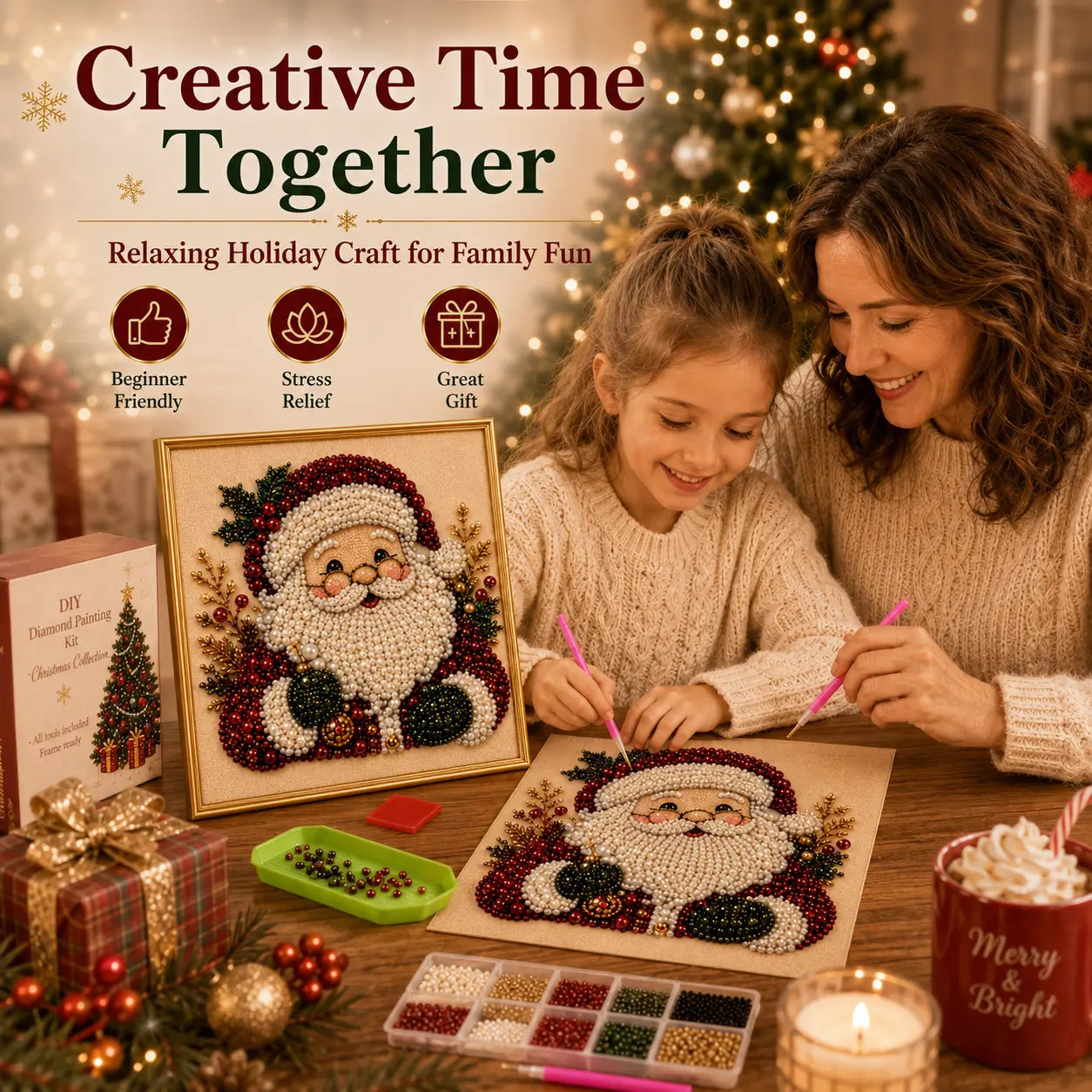 ❤️ Craft Magical Memories: 5-Theme 3D Pearl Art Kit for the Family 🎨