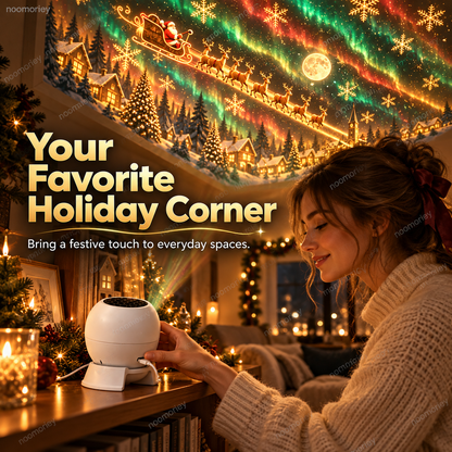 🎄 Christmas Wonderland Projector Light – Bring Santa’s Magic to Your Walls & Ceiling ✨