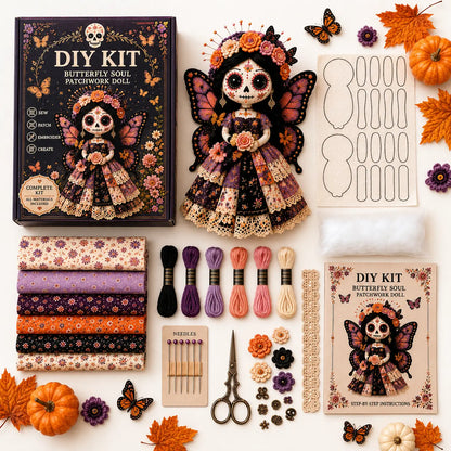 🎃 Halloween DIY Sewing Craft Kit – Patchwork Hand-Stitching Set for Festive Home Decor