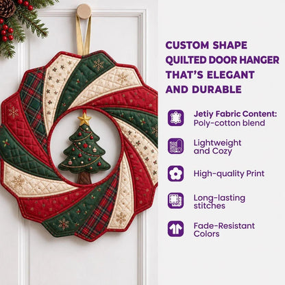 Rustic Fall Pumpkin Custom Shape Quilted Door Hanger GFTOTP21501