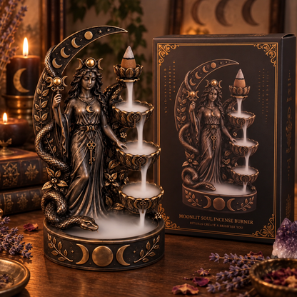✨🕯️ Enchanted Goddess Backflow Incense Burner – Mystical Home Decor