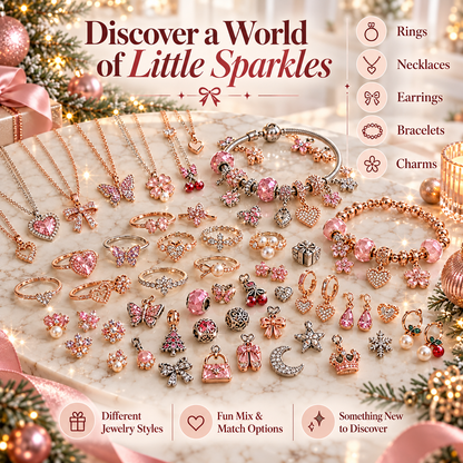 🎄 24-Day Jewelry Advent Calendar – Sparkling Christmas Surprises for Her