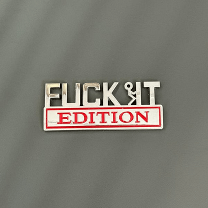 🔥Buy 4 Free Shipping🔥Fvck It Edition 3D Emblem Sticker Badge, Funny Decals for Car, Truck, SUV, Motorcycle