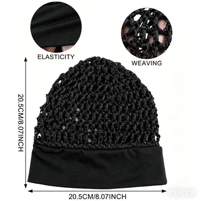 Humwam 3-Piece Stretchy Wide-Edge Sleeping Cap Set, Soft Protection Bonnet for Nighttime Hair Care & Beauty (Shower Cap for Home Bathroom Use),sohochic