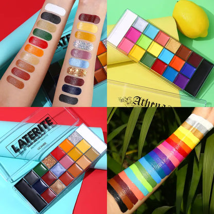 20-Color Face & Body Oil Paint Palette