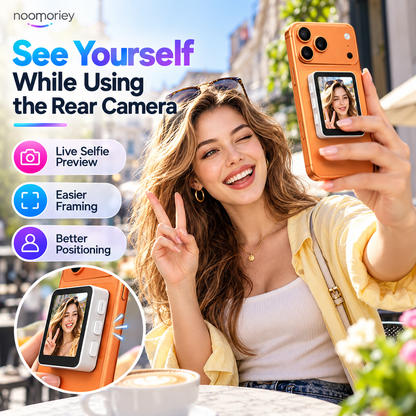📱 Magnetic Rear Camera Selfie Screen – Live Preview Monitor for Vlogging & Selfies