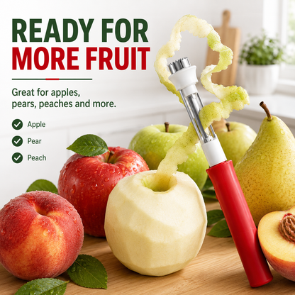 2 in 1 Apple Corer and Peeler, Apple Core Removal Tool, Stainless Steel Fruit Corer🍎