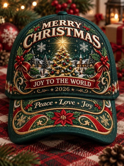 ⏳ Last Day 49% OFF – 🧢🎄 Premium Christmas Embroidered Baseball Cap | Festive Design, Adjustable Fit & Holiday Comfort