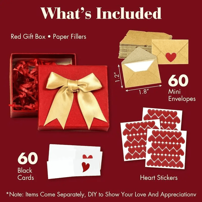 🔥[While Supplies Last]Love Letters Valentine's Collection | 60 Handwritten Notes & Envelopes | Timeless Romantic Gift📝❤️