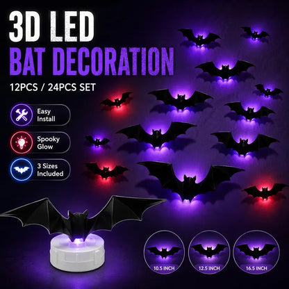 3D Bat Light LED Decorations