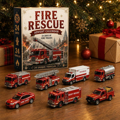 🚒 24-Day Vehicle Advent Calendar – Build A New Fleet Every Morning Before Christmas