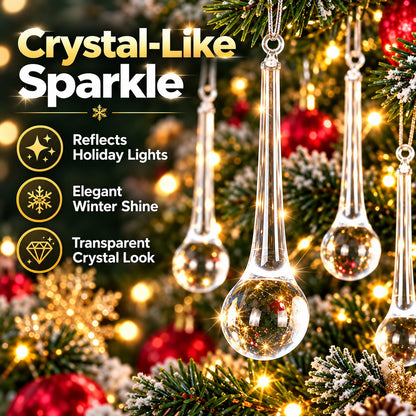 🎄💎✨ Crystal Teardrop Ornaments — Add Sparkle to Your Christmas!
