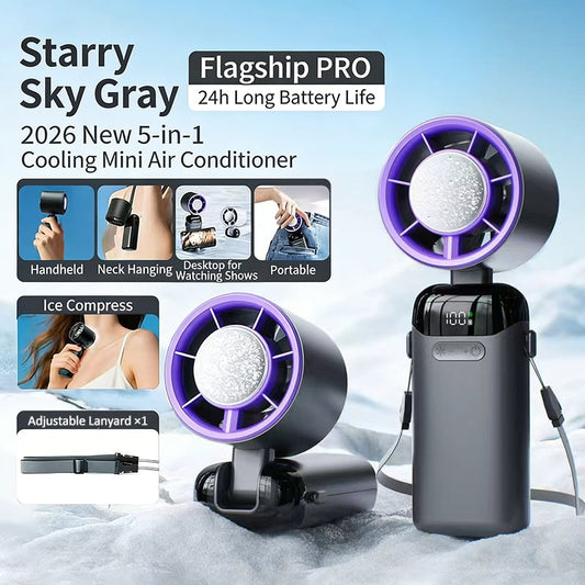🔥🔥2026 Flagship 5-in-1 Foldable Handheld Cooling Fan