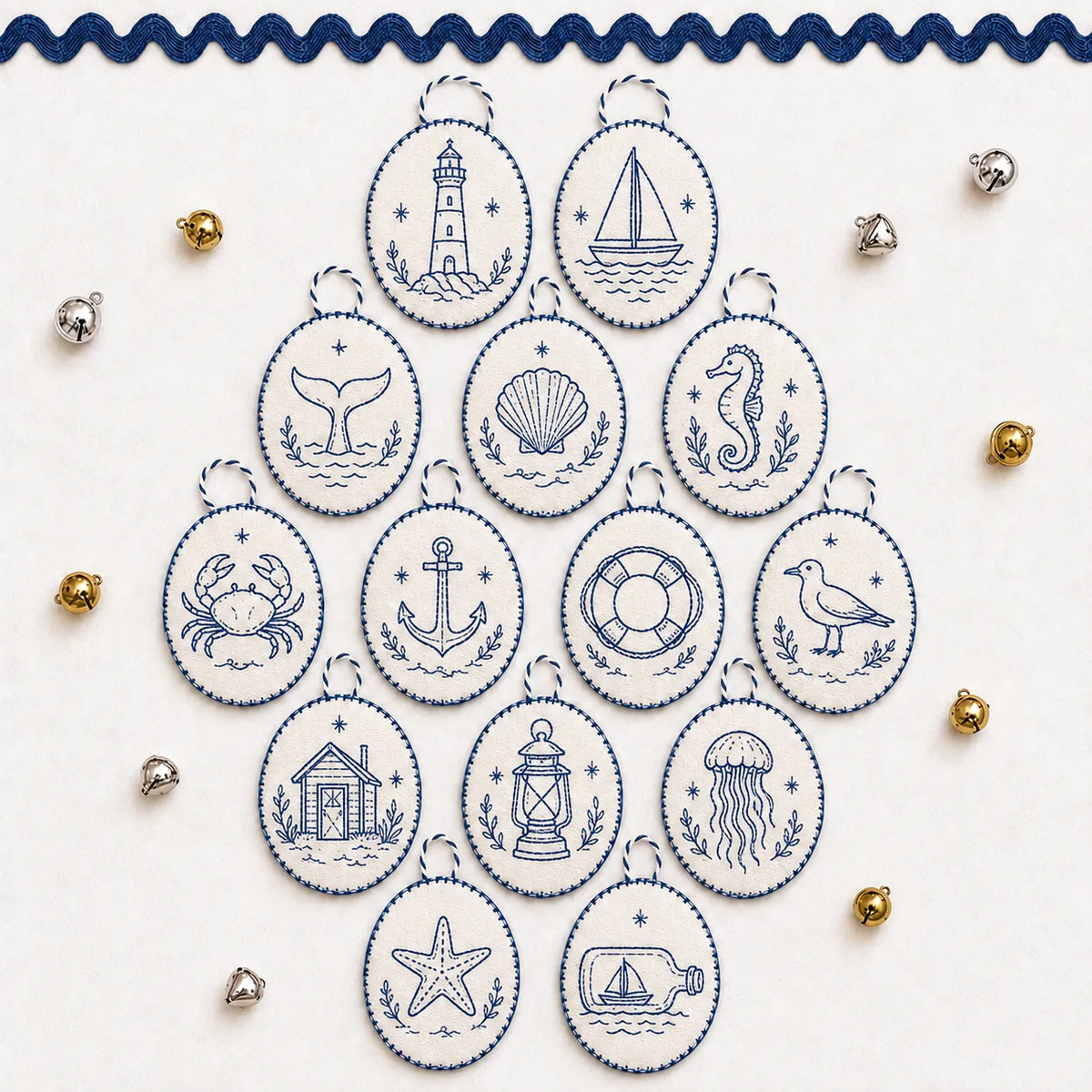 🧵Beginner-Friendly DIY Heirloom Oval Embroidery Ornament Kit Collection | Complete Kit with All Tools & Step-by-Step Guide Included 💕