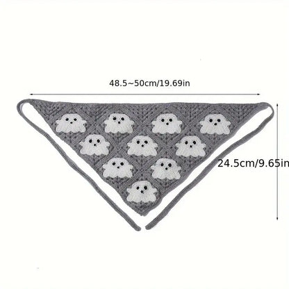Women's Polyester Halloween Triangle Bandana Hair Accessory