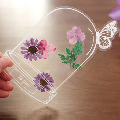 💐🌷20pcs Transparent Dried Flower Bookmarks-DIY Gifts Bookmarks