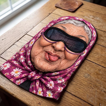 Funny Grandma Print Ski Mask