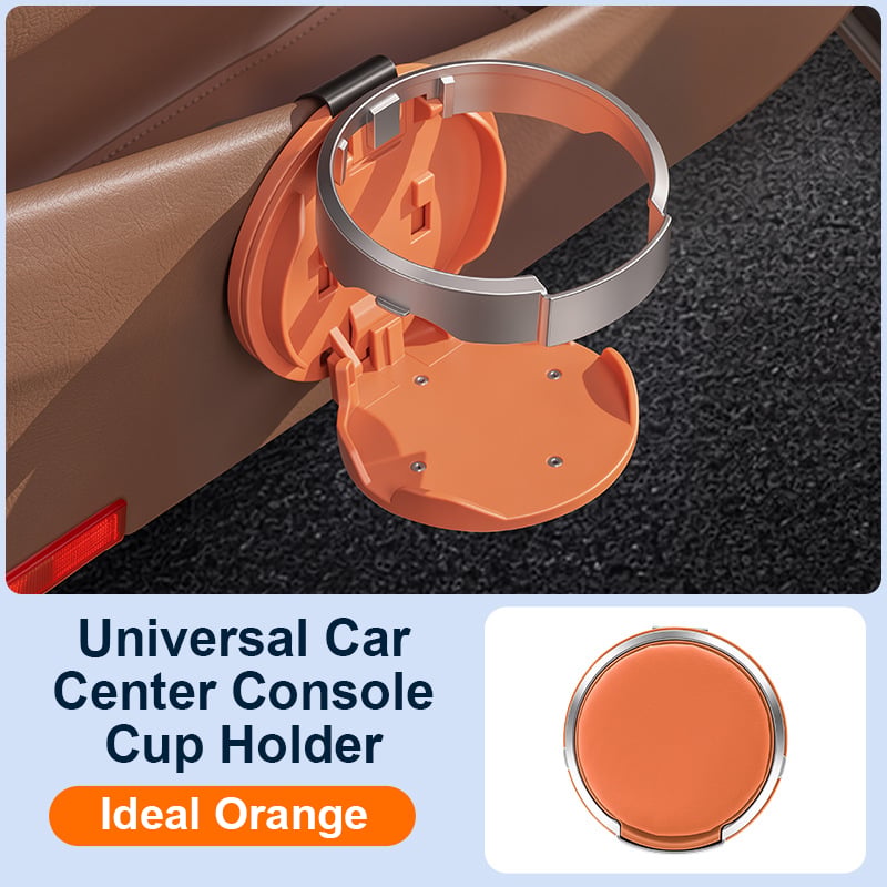 Foldable Car Cup Holder with Hook for Space-Saving Storage