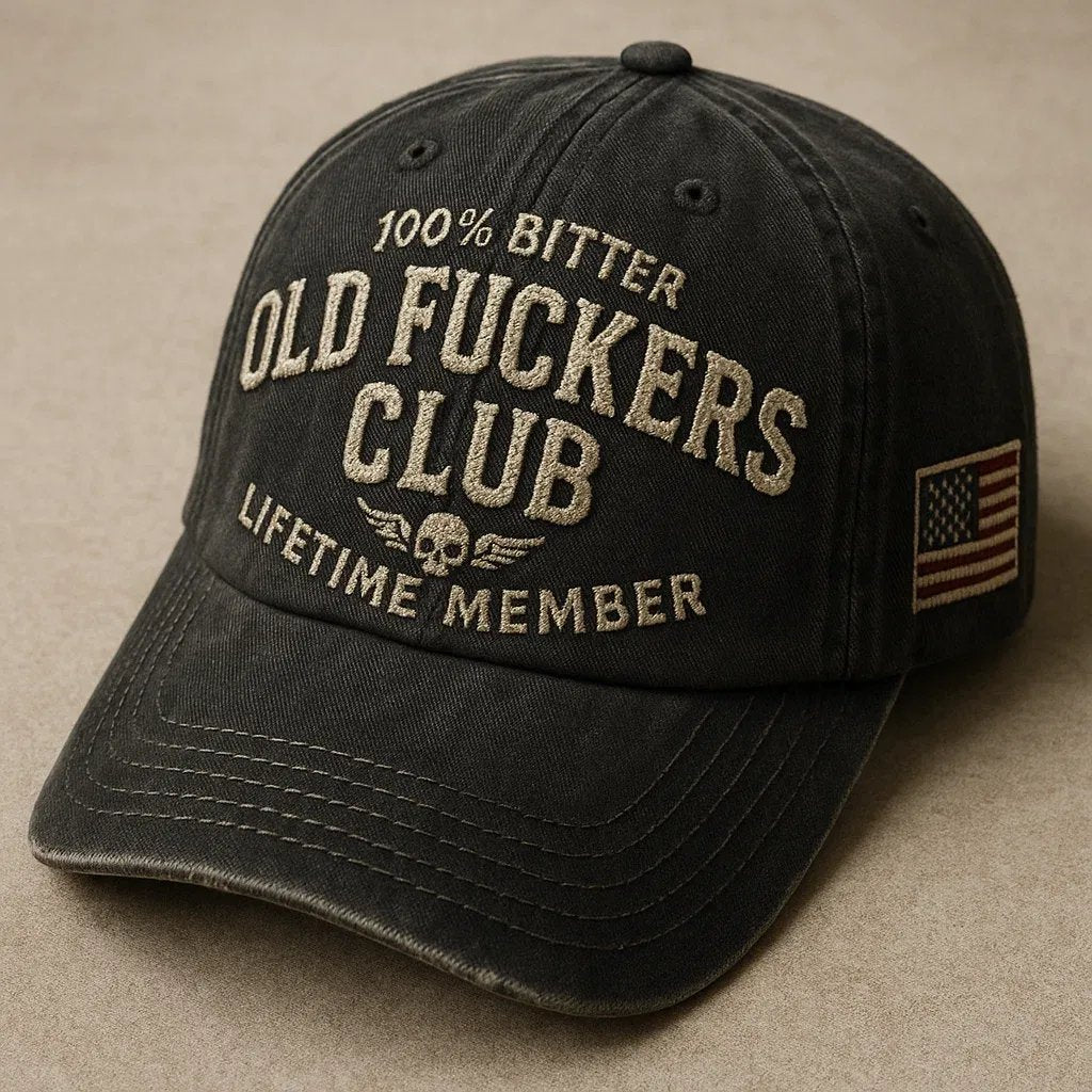 🔥 2026年买二送一🧢 展现你的态度！复古“老家伙俱乐部”帽子😎🔥 风格大胆，绝对是完美的搞怪礼物！🎁