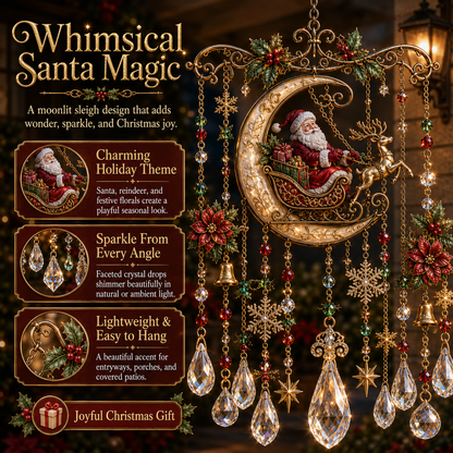 🎁Christmas Crystal Wind Chime for Porch & Garden Decor