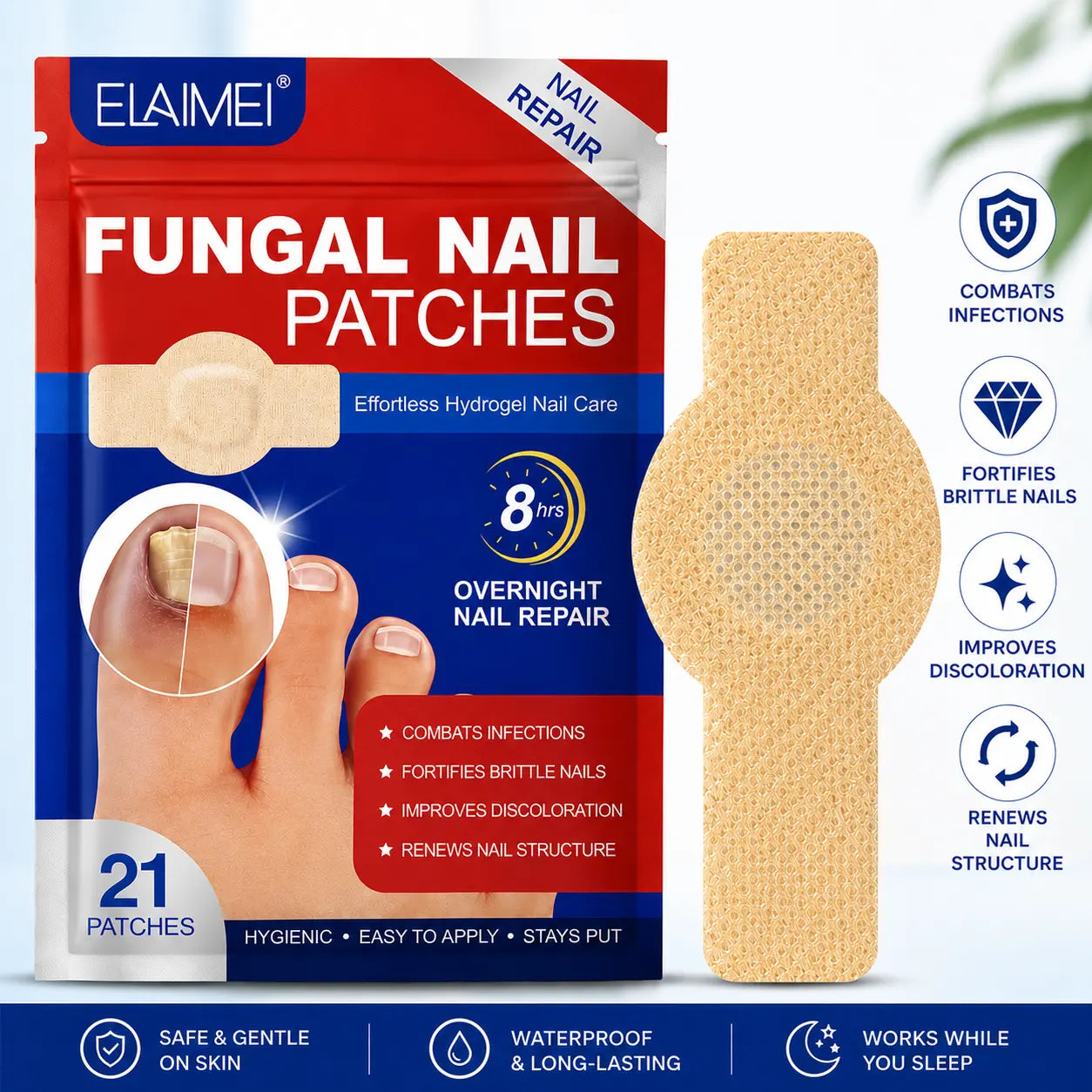 Nail Health Care Patches - Fungal Nail Treatment & Repair
