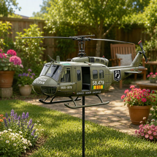 🏆Promo: 49% OFF 🎖️-Vietnam Veteran UH-1 Helicopter Wind Spinner