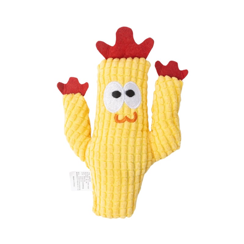 🌵 5 Pack Organic Catnip Cactus Cat Toys | Soft Plush Chew Toys for Indoor Kittens & Adult Cats! 🐱