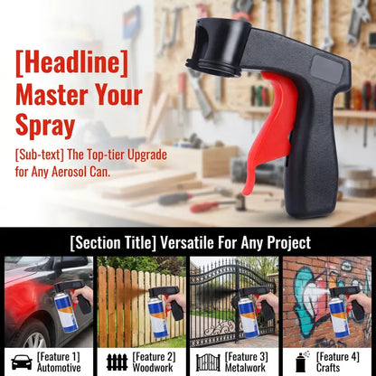 Buy 1 Get 1 Free 🔧Universal Portable Spray Gun Handle – Ergonomic Paint Sprayer Grip for Cars & DIY Projects