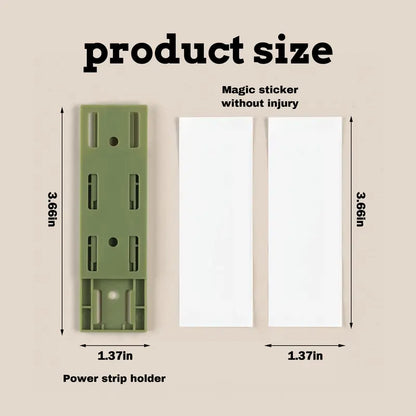 10 Counts Adhesive Punch-Free Socket Holder