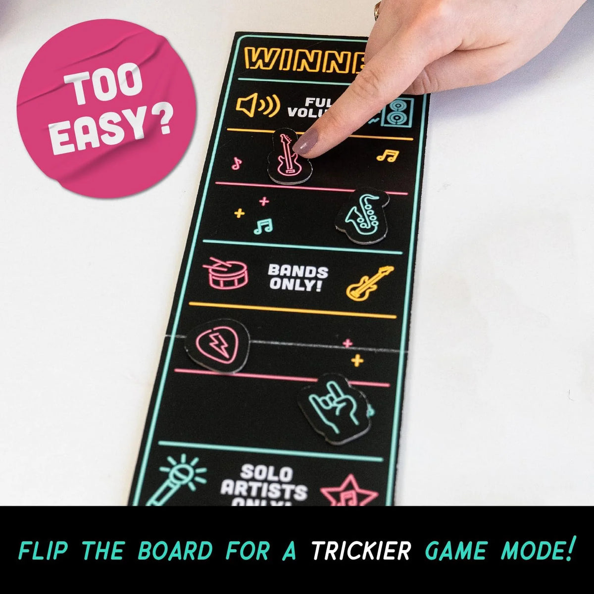 🎤 Grab The Mic! Karaoke Party Game Perfect for Non-Singers | Foam Mic, 125 Word Cards, Game Board & Tokens Included