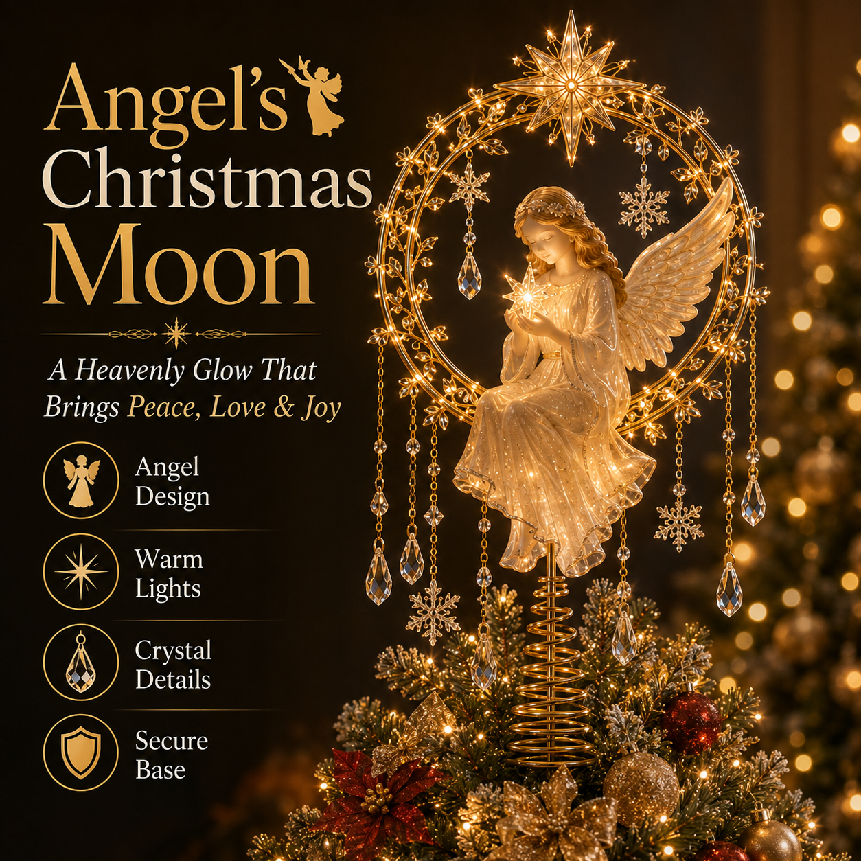 🎄Meaningful Christmas Tree Topper Collection– Lighted Holiday Keepsakes
